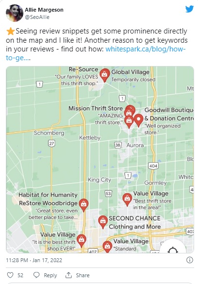 تاثیر نظرات کاربران روی نقشه گوگل فروشگاه شما