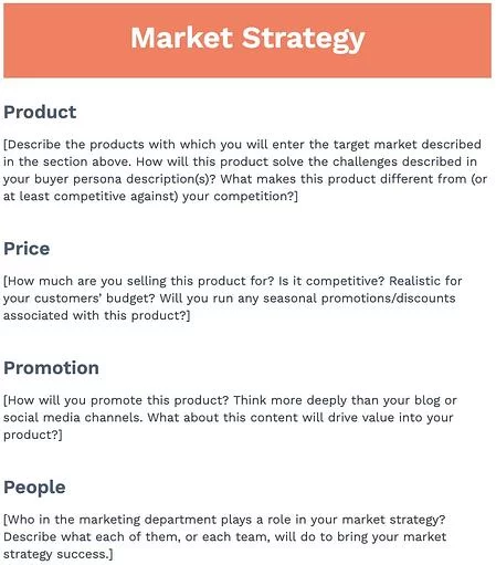 استراتژی بازار در برنامه بازاریابی